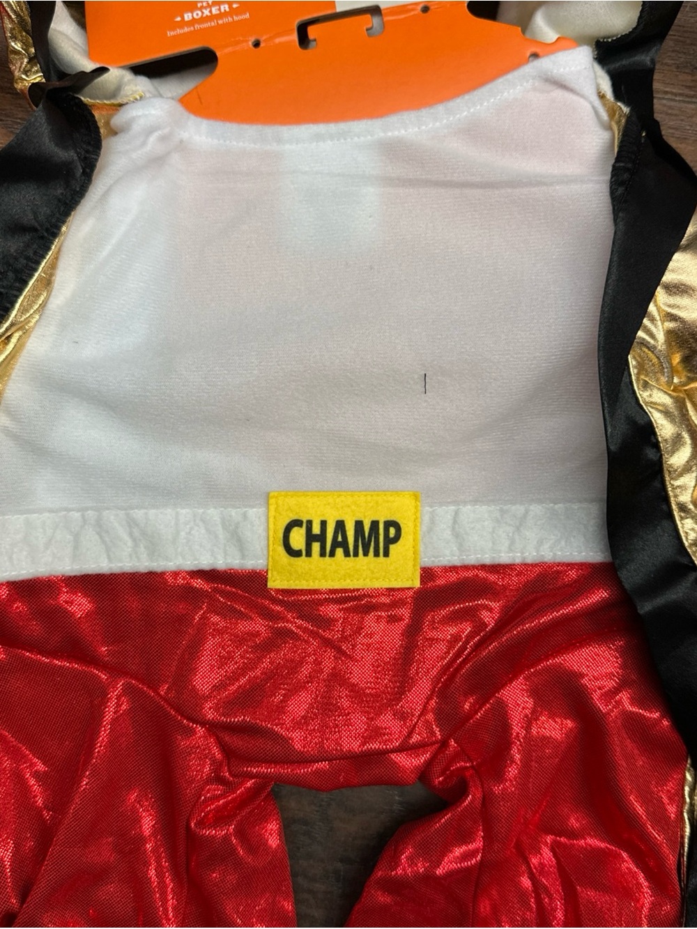Boxing Champ Frontal Halloween Dog Costume Size L - Picture 3 of 9